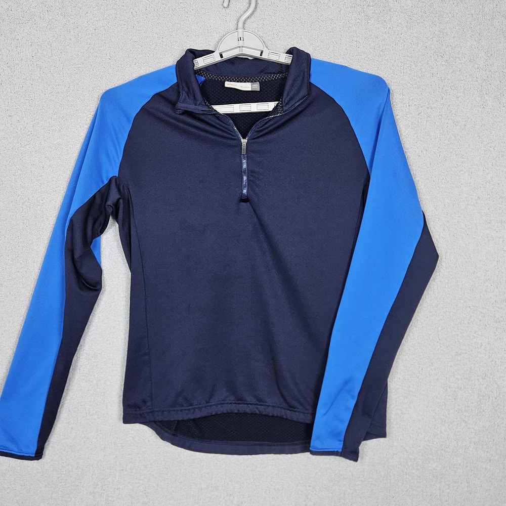 KJUS Mens Diamond Fleece Half Zip Pullover Navy Blue MG25-902 Size 50 M
